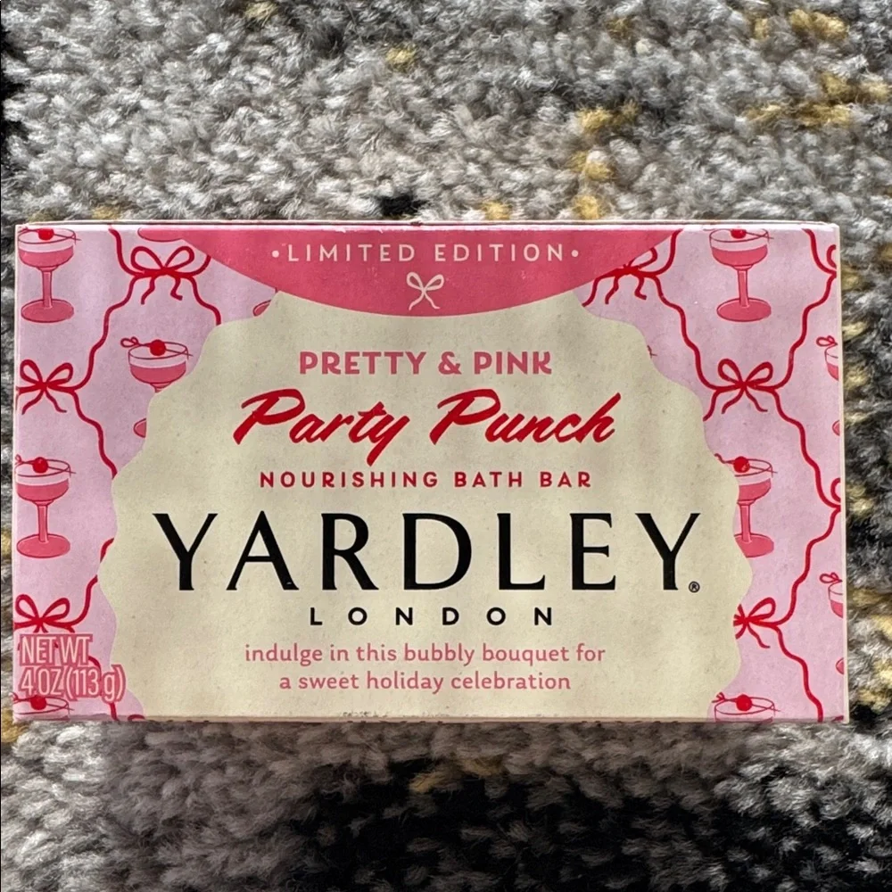 Yardley London Limited Edition Pretty & Pink Luxury Bath Bar Set NEW 🏷️